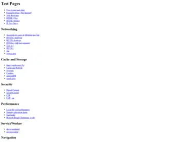 Webdbg.com(Test Pages) Screenshot