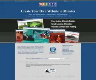 Webdco.com(Create a Website) Screenshot