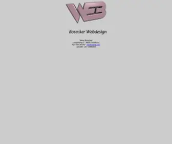 Webde.com(Bosecker Webdesign) Screenshot