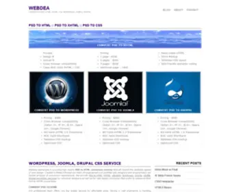 Webdea.com(Convert PSD to HTML) Screenshot