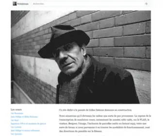 Webdeleuze.com(Gilles Deleuze) Screenshot