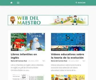 Webdelmaestro.com(Web del maestro) Screenshot