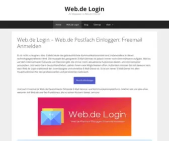 Webdelog-IN.de(Web.de Postfach Einloggen) Screenshot