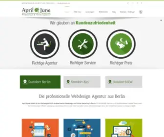 Webdesign-AJ.de(Webdesign Berlin & Werbeagentur Berlin) Screenshot