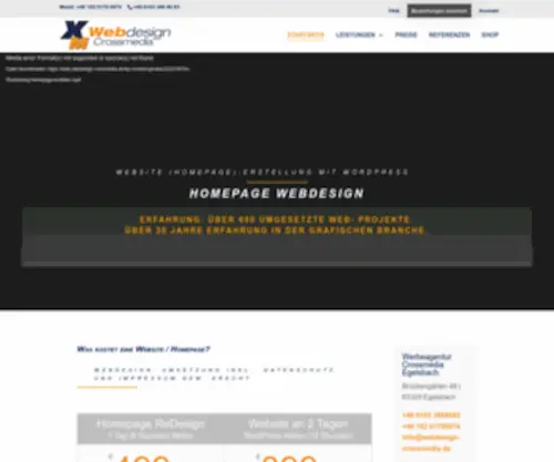 Webdesign-Crossmedia.de(⭐⭐⭐⭐⭐ Webdesign) Screenshot