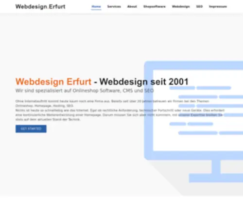 Webdesign-Erfurt.de(Onlineshop Software mit Responsive Template by Webdesign Erfurt) Screenshot