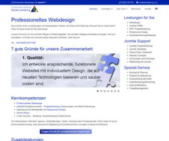 Webdesign-ING.com(★★★★★ Professionelles Joomla Webdesign von Daniel Homburg) Screenshot