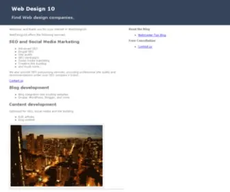 Webdesign10.com(Web Design Directory) Screenshot