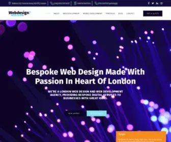 Webdesign7.co.uk(Webdesign7 London) Screenshot