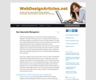 Webdesignarticles.net(Useful articles about all aspects of web design) Screenshot
