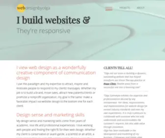 Webdesignbyolga.com(Web Design by Olga) Screenshot