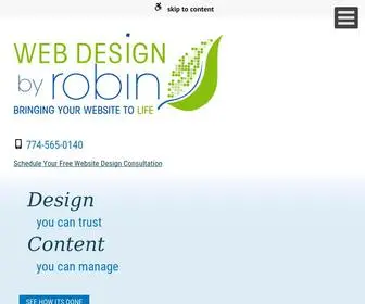 Webdesignbyrobin.com(Web design by Robin) Screenshot