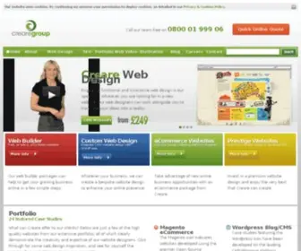 Webdesigncreare.co.uk(Old Landing Page) Screenshot