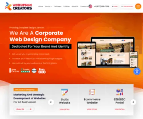 Webdesigncreators.com(Web Design Creators) Screenshot