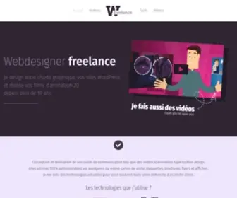 Webdesigner-Freelance.fr(Conception de site web responsive & video d'animation) Screenshot