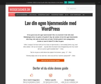 Webdesigner.dk(Lav din egen hjemmeside) Screenshot