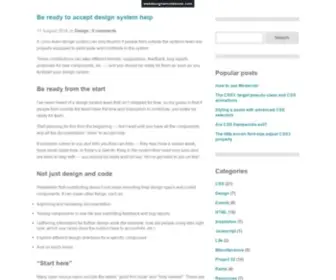 Webdesignernotebook.com(Web Designer Notebook) Screenshot