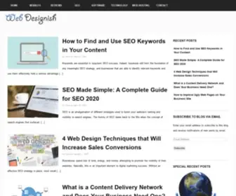 Webdesignish.com(Web designish) Screenshot