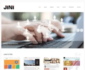 Webdesignjini.com(Jini Technologies) Screenshot