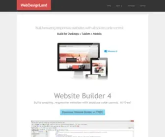 Webdesignland.com(Website Builder) Screenshot