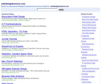 Webdesignlessons.com(Web design resources) Screenshot
