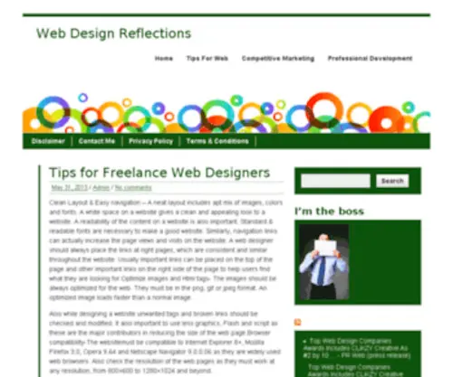 Webdesignreflections.com(Web Design Reflections) Screenshot