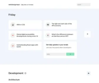 Webdesignrepo.com(The best web design and dev links every day) Screenshot