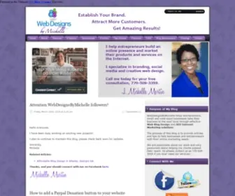 Webdesignsbymichelle.com(Blog design company) Screenshot