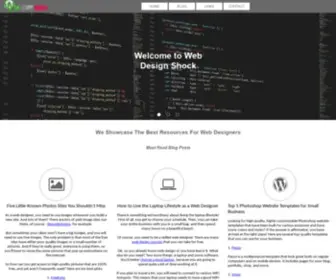 Webdesignshock.com(Web Design Shock) Screenshot