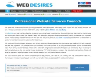 Webdesires.co.uk(Web Design & Web Development Cannock West Midlands) Screenshot