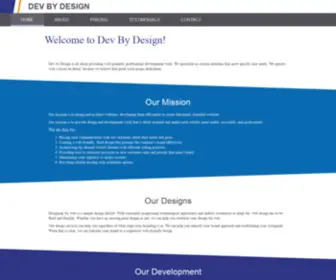WebdevBydesign.com(Dev By Design) Screenshot
