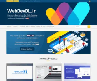 Webdevdl.ir(Free download the most up) Screenshot