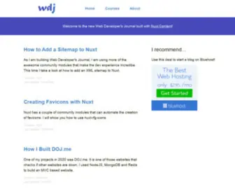 Webdevelopersjournal.com(Web Developers Journal) Screenshot