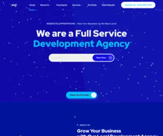 Webdevelopmentdons.com(Web development Dons) Screenshot