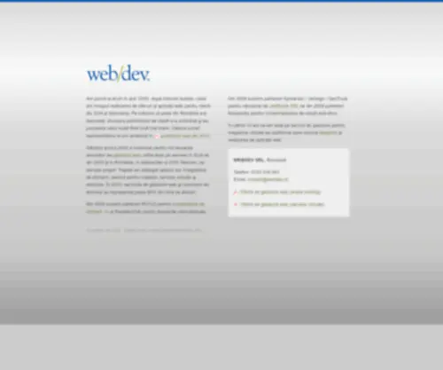 Webdev.ro(Php web development) Screenshot