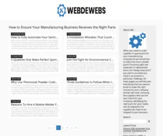 Webdewebs.com(How to ensure your business receives the parts it needs) Screenshot