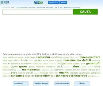 Webdex.ro(DEX Online) Screenshot