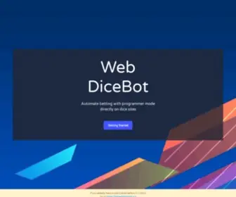 Webdicebot.xyz Screenshot