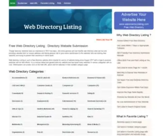 Webdirectorylisting.com(Web directory listing) Screenshot