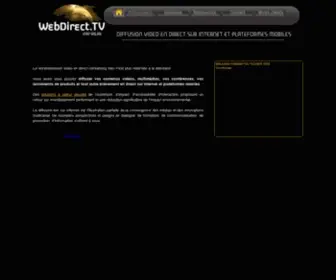 Webdirect.tv(Streaming et diffusion vidéo en direct sur internet et mobiles) Screenshot