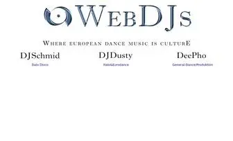 Webdjs.ch(Where European Dance Music Is Culture) Screenshot