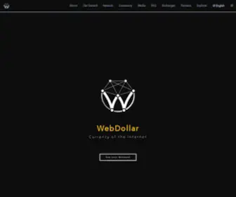 Webdollar.io(Cryptocurrency) Screenshot