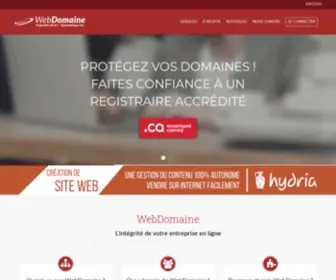 WebDomaine.ca(Registraire de nom de domaine) Screenshot