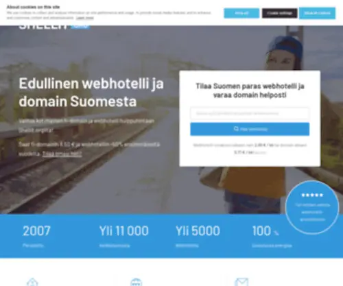 WebDomain.fi(Webhotellit, domainit eli verkkotunnukset ja virtuaalipalvelimet) Screenshot