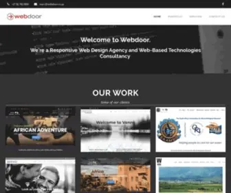 Webdoor.co.za(Responsive Web Design Agency based in Hillcrest) Screenshot