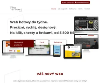 Webdotydne.cz(Stránky i s obsahem od 5 500 Kč. Skvělé reference) Screenshot