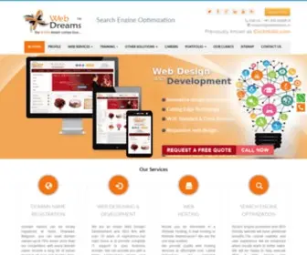 Webdreams.in(Web design company in Hubli) Screenshot