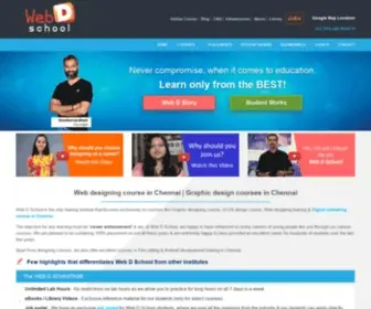 Webdschool.com(Web Designing Course Chennai) Screenshot