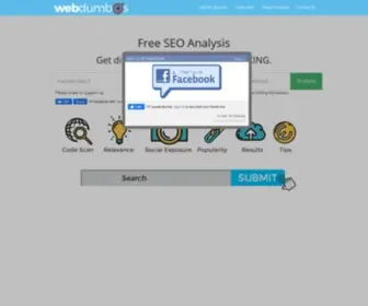 Webdumbos.com(Free SEO Analysis) Screenshot