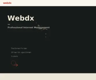 Webdx.com(Webdx) Screenshot